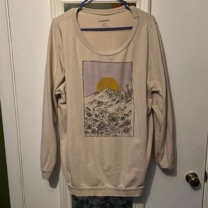 ModCloth beige graphic sweater